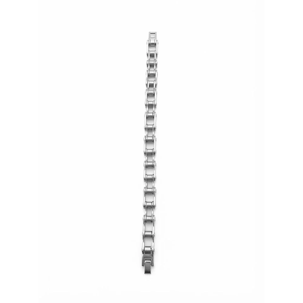 Punk Biker Bicycle Chain Link Bracelet Silver Industrial Jewelry Stainless Steel